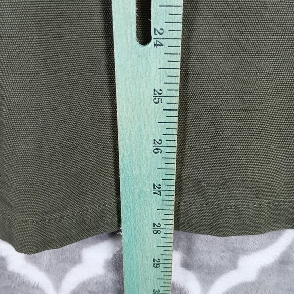 Vans Jacket Mens Medium Olive Green Drill Chore Coat Workwear Utility Pockets - Picture 7 of 10